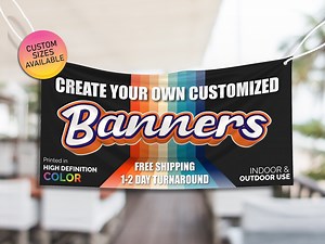 Custom Banner, Vinyl Banners, Banner Printing, Banner Sign, Banner Vinyl, Banner and Logo, Outdoor Banner, Waterproof Banner, Logo Banner - Etsy Canada