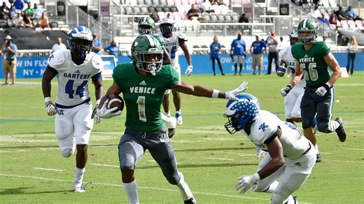 What are the toughest regions and notable district pairings in FHSAA's new football classes?