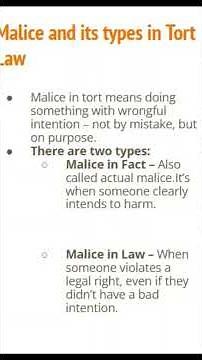 Top Lawyer Reveals EASY WAY to Understand Malice in Fact vs Malice in Law