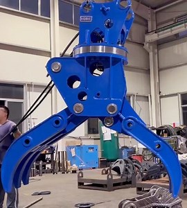 [Hot Item] Excavator Hydraulic Rotating Grapple Scrap Material Handling Grapple Steel Grapple