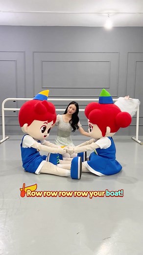 Row your boat! Merrily! #JunyTony #ballet #balletstar #rowyourboat #merrily #stretching #yoga #kidyoga #fyp #fy