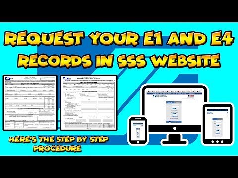 E1 and E4 Records Paano i Request sa SSS Website? 2020