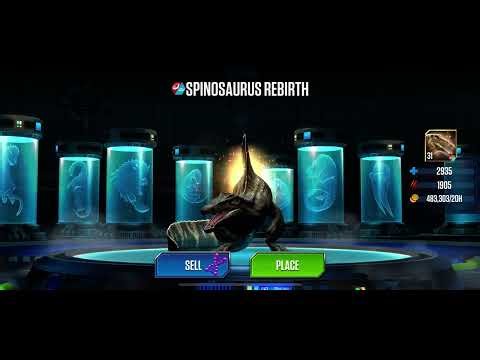 Spinosaurus Rebirth Level 40! Jurassic World the Game