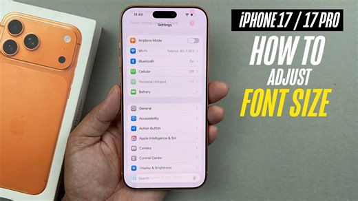 In this tip, we’ll show you how to change the font size on your iPhone 17 or iPhone 17 Pro. You can Easily adjust the text size size if you prefer larger or smaller text. BiG Samsung Galaxy S25 Ultra https://howl.link/byx7b61n4a44e If you need bigger text for better visibility or want to shrink it for more screen space, you can customize the text size. This is perfect for anyone looking to personalize their iPhone experience and make reading more comfortable. Step 1: Launch the Settings app and 
