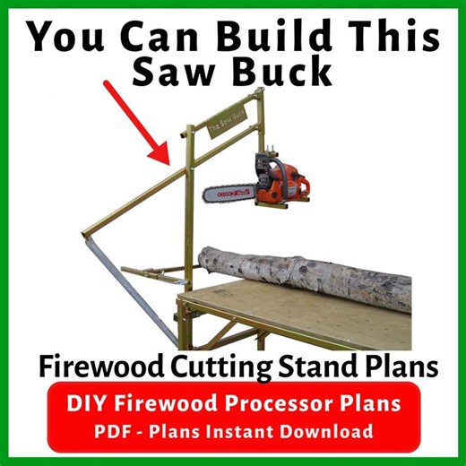 Chainsaw Firewood Processor Plans | DIY Saw Buck Build Guide (42-Page PDF) - Etsy France