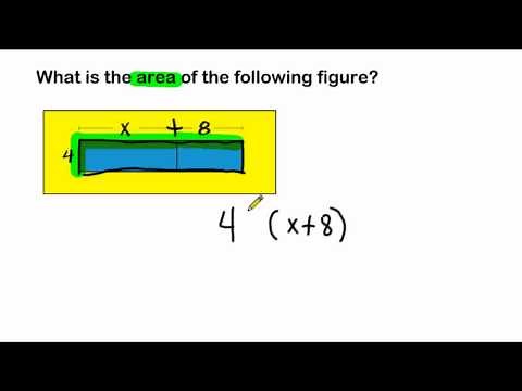 Simplifying Expressions - Area Of Combined Rectangles And The Distributive Property