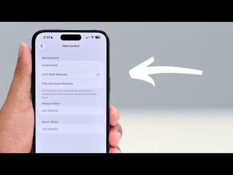 How to Block or Unblock Access to Adult Websites on iPhone (2026)