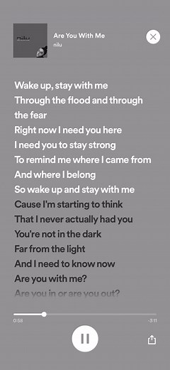Are You With Me - Nilu | Lyrics Video