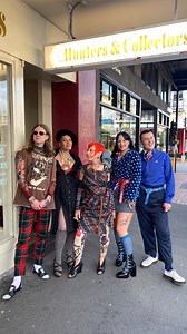 Behind the scenes: Hunters & Collectors crew and friends getting glammed up in our Westwood fits before heading to the @te_papa opening night! 🖤 Audio: snippet from Sofia’s @95bfm interview with Te Papa’s Senior Curator Claire Regnault and Chrissy about the exhibition. Come experience this incredible showcase of Vivienne Westwood - on until 27th April and visit us at the shop while you’re here! MUA @malibu.rilee 📸 by Caroline Thomas | Hunters and Collectors