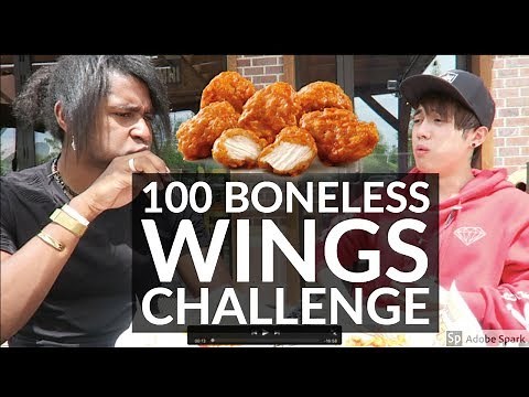 100 BONELESS WINGS CHALLENGE AT HOOTERS! 5000 + CALORIES