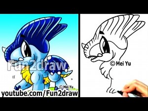 How to Draw a Dragon - Drawing Step by Step - Art Lessons - Fun2draw (Online Drawing Tutorials)