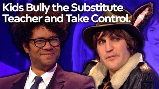 Jimmy Carr hosts as celebrity quizzers Alan Carr, Kevin Bridges, David Mitchell, Sarah Millican, Richard Ayoade, and Noel Fielding go head to head. #bigfatquiz #jimmycarr #richardayoade #noelfielding | The Big Fat Quiz of the Year