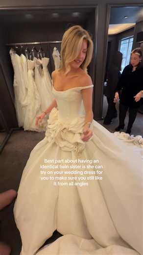 Identical Twin Tries On Acquired Style Wedding Dress: Best Day Ever!