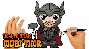 How to Draw Chibi Thor Kids | Avengers