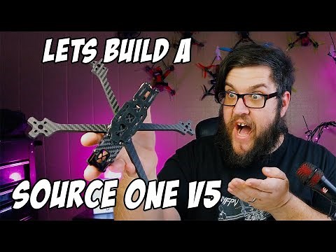 TBS Source One v5 FPV freestyle frame complete assembly guide // Bacon's Budget Build Step 1