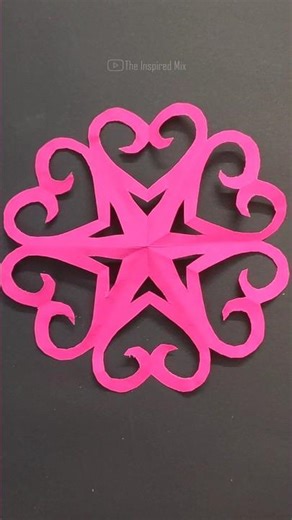 Easy Paper Cutting | How to Make Paper Decor Easy | Handmade Paper Decor #diy #decor #shorts