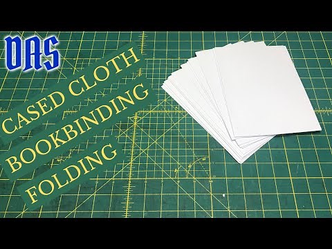 Case Bound Book 1 Folding and Punching Holes // Adventures in Bookbinding