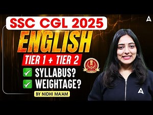 SSC CGL Syllabus 2025 | SSC CGL Tier 1 + Tier 2 English Syllabus | SSC CGL English Syllabus 2025