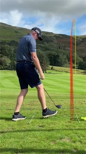 Using alignment sticks to avoid hooking the ball.