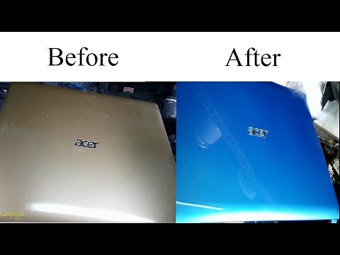 DIY - Restoration - how to spray a laptop lid when is't scratched or just another color