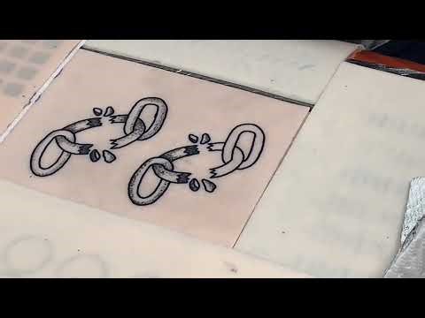 CHAIN TATTOO time lapse