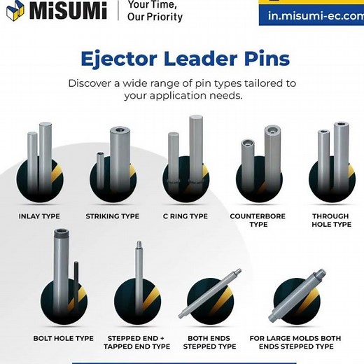 MISUMI Ejector Leader Pins | Mold Ejector Pins
