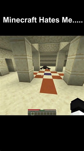 Minecraft Hates Me 🥀 #minecraftshorts #shorts #minecraft #minecraftviral