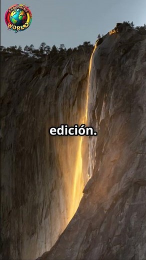 ¡Así se ve una cascada de fuego en la vida real!