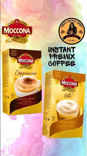 Moccona 💝 Instant Coffee Drink #enzocoffeeshop #cubatrytest