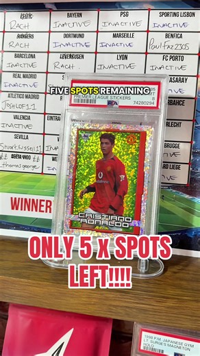 Limited Spots Available for Ronaldo Collectibles!