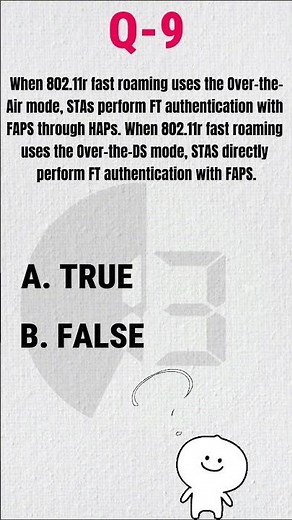 🚀 802.11r Fast Roaming Explained | Over-the-Air vs Over-the-DS | HCIE-WLAN H12-351 MCQ