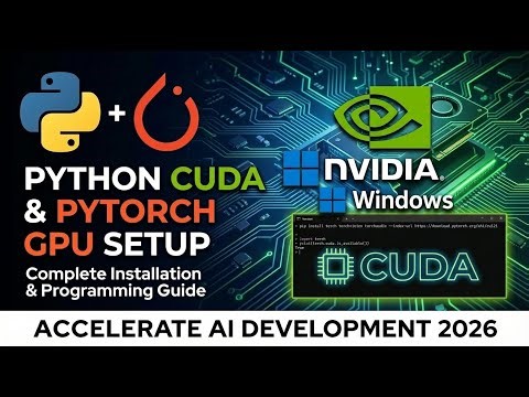 7. How to Install Python, CUDA & PyTorch for GPU | Install NVIDIA CUDA, cuDNN, PyTorch & Test GPU