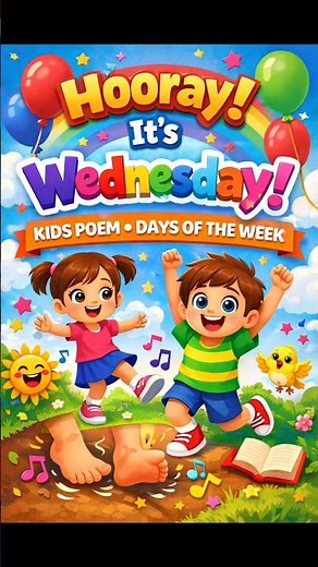 Wednesday Wdnesday Day of the Week Song | Preschool Learning Rhyme