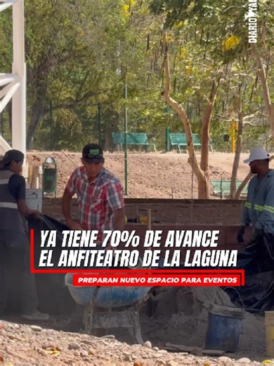 🌴 La Laguna del Náinari sigue transformándose en Ciudad Obregón 🎭 El nuevo anfiteatro y el estacionamiento ya muestran importantes avances y prometen mejorar la experiencia para las familias y visitantes 🚗