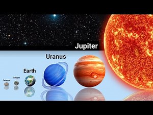 Solar System Size Comparison (4K) | Planets, Moons & Asteroids in 3D Animation