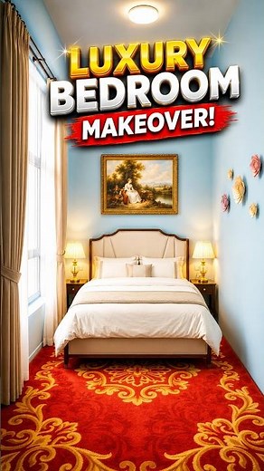 🛏️✨ We Transformed an Empty Room Into a Luxury Bedroom! 😱 | Room Makeover | #shorts