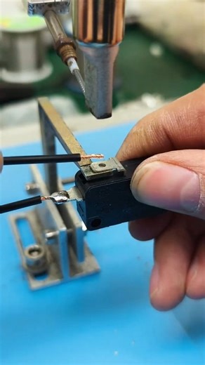 World of technology on Instagram: "Microswitch automatic soldering utilizes automated systems to efficiently solder microswitch components onto printed circuit boards using advanced technology like robotic arms. This automation ensures consistent quality, reduces human error, increases production speed, and enhances solder joint reliability, making it well-suited for high-volume manufacturing of electronic products. #Microswitch #automatic #solder #arm #engineering #design"