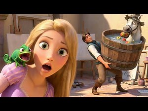 Maximus’ Apple Chaos Leaves Flynn Rider in a Mess — Rapunzel & Pascal Saw Everything 🤯🐴🍎 | Animation