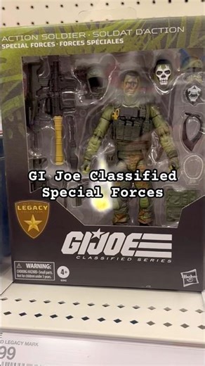 GI Joe Classified Legacy Collection Action Soldier Special Forces now on shelves #gijoeclassified