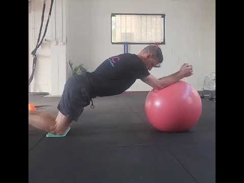 Stability ball roll out