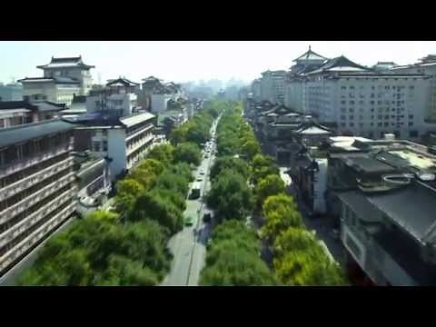 Aerial tour of Xi'an China