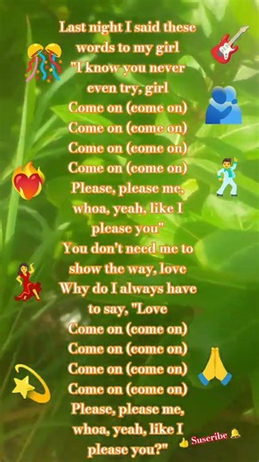 please please me - the Beatles -lirics #classicrock #thebeatles #oldies #