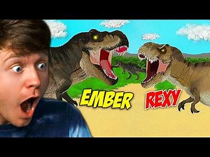 Reacting to REXY vs EMBER the T-REX BATTLE!