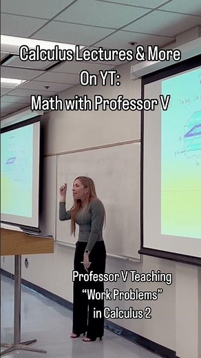 Professor V in action in Calculus 2! #calculusvideos #mathwithprofessorv #workproblems #calculus