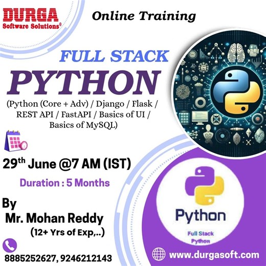 FULL STACK PYTHON Online Training @ DURGASOFT #durgasoftware #durgasoft #fullstackpython #shorts