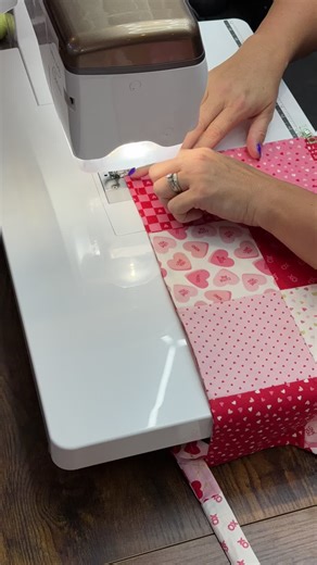 Charming Patchwork Valentines Apron Creation