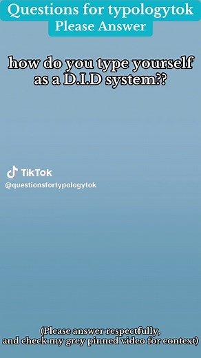 how do you type yourself as a D.I.D system? #typologytok #typology #cognitivefunctions #enneagram #psychosophy #tritype #trifix #instinctualvariants #enneagramsubtypes #claudionaranjo #jungian #carljung #myersbriggs #4temperaments #socionics #global5 #globalfive #big5 #bigfive #typologysystem #typologysystems #questionsfortypologytok