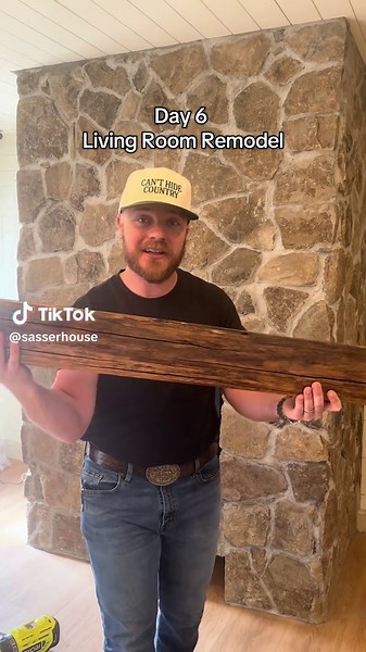 “You can do anything hunny”.. well I can atleast try. Day 6 of our living room remodel! What are we still missing??? #remodel #renovation #home #diy #houseproject