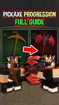 BEST PICKAXE PROGRESSION GUIDE in The Forge Roblox