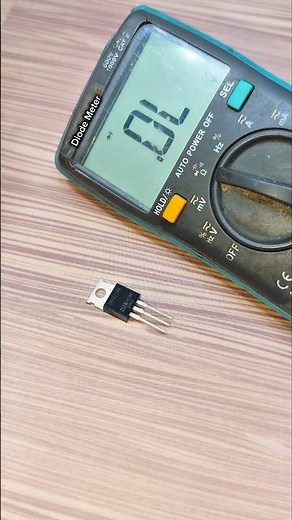 P-Channel MOSFET Testing: Simple Method to Check Power Transistors #MOSFET #Transistor #diode #test